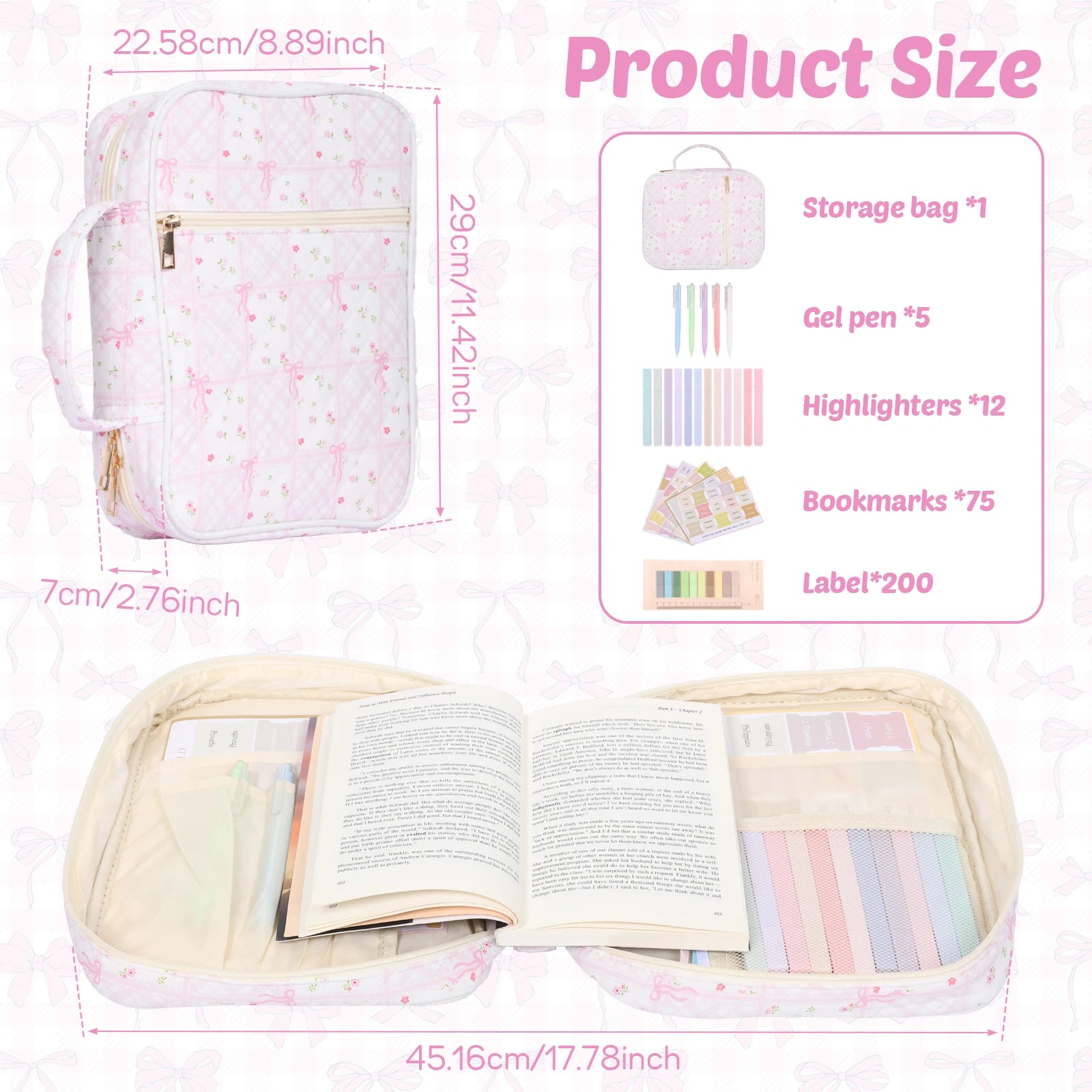 Bible Carrying Case with storage pockets - view 9