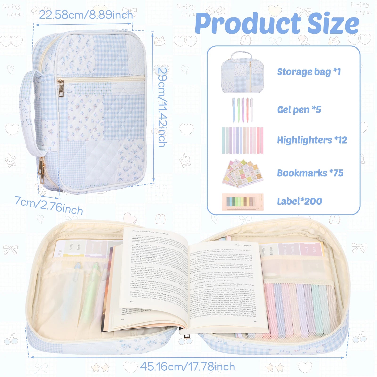 Bible Carrying Case with storage pockets - view 10