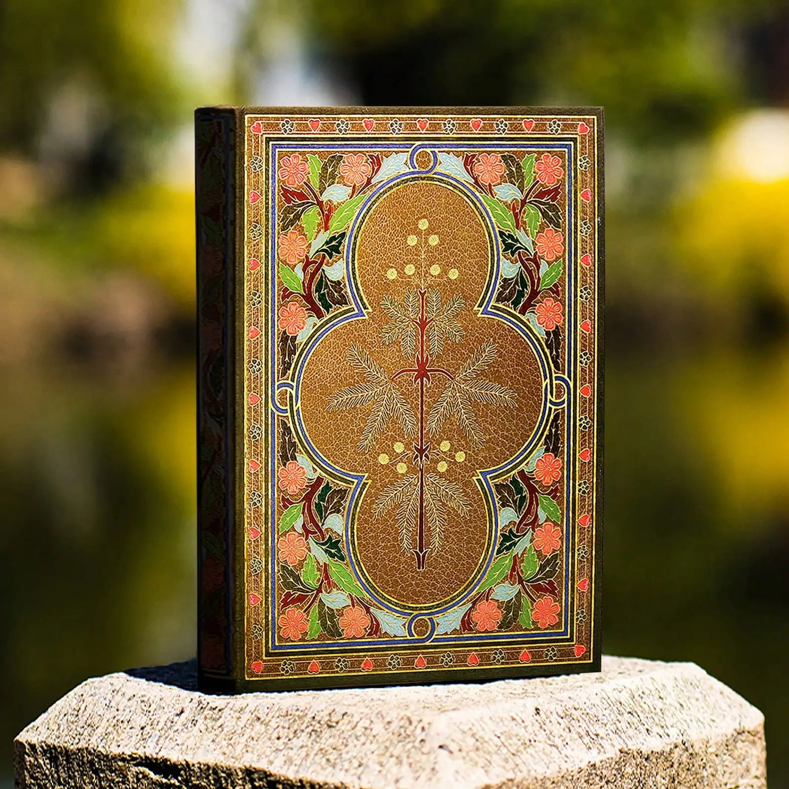 Vintage Floral Hardcover Journal with gold foil - view 7