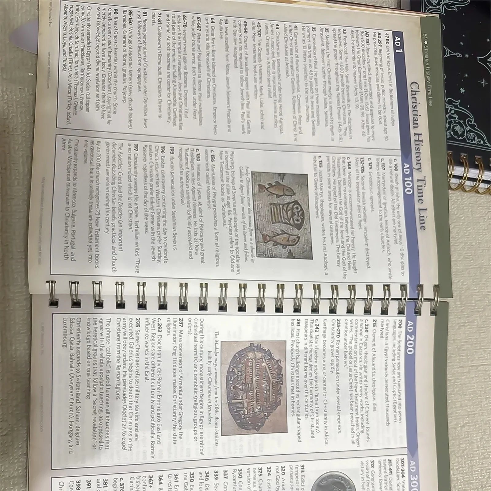 Bible Charts Spiral Notebook, lay-flat coil binding - view 3