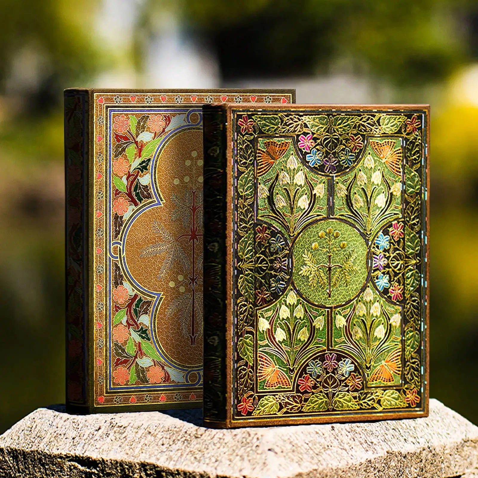 Vintage Floral Hardcover Journal with gold foil - view 3