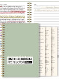 Green Lined Prayer Journal with Bible verse stickers - view 7